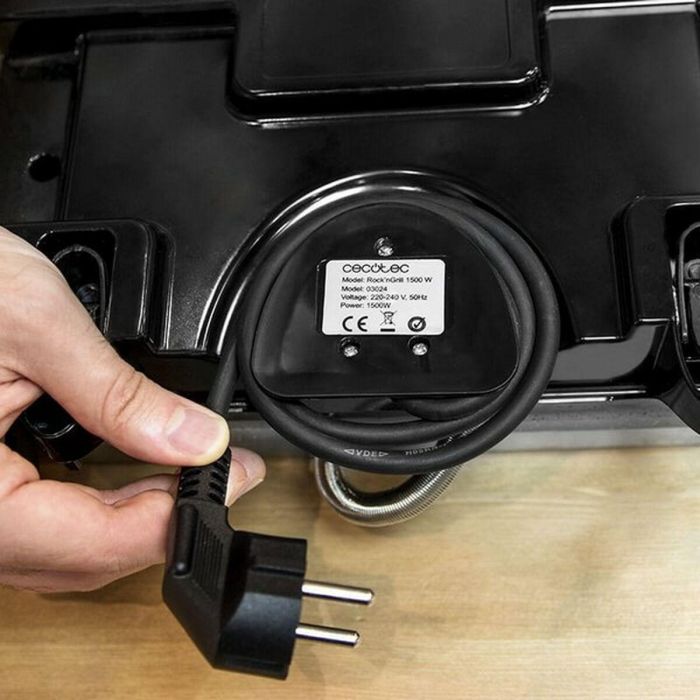 Grill de contacto Cecotec Rock'n Grill 1500W Negro/Plateado 1500 W 2 Grill de contacto Cecotec Rock'n Grill 1500W Negro/Plateado 1500 W 2