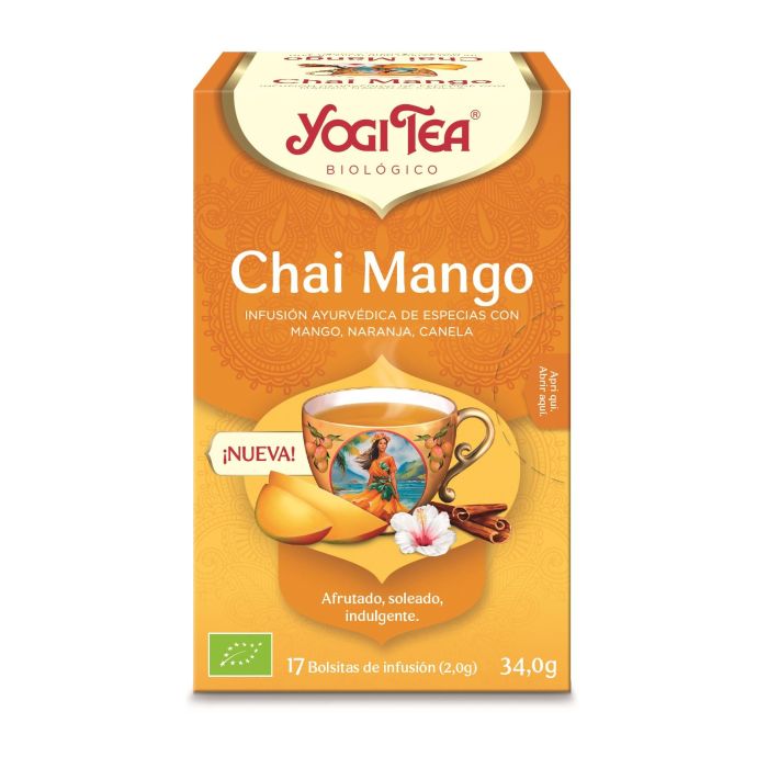 Yogi Tea Chai Mango Infusión 17 Unidades