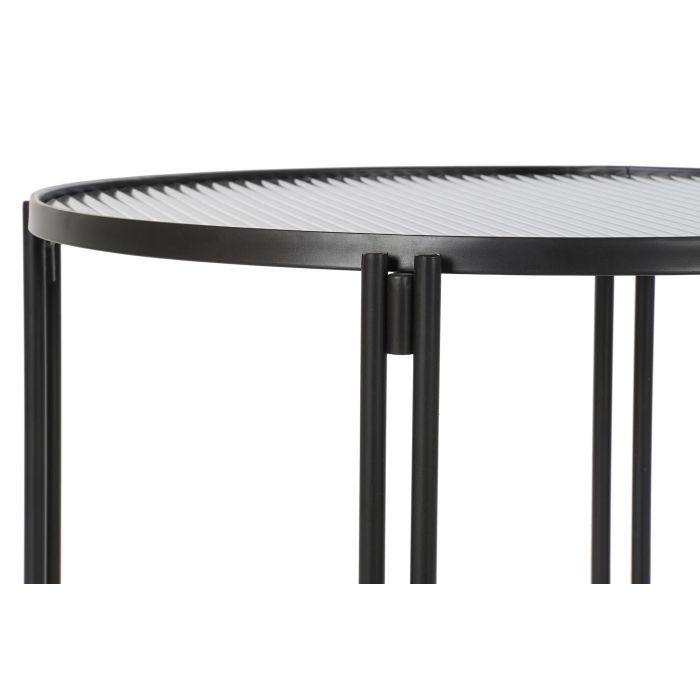 DKD Home Decor Mesa Centro Loft Negro con Estructura de Metal y Tapa de Cristal 63x63x46 cm 2 DKD Home Decor Mesa Centro Loft Negro con Estructura de Metal y Tapa de Cristal 63x63x46 cm 2