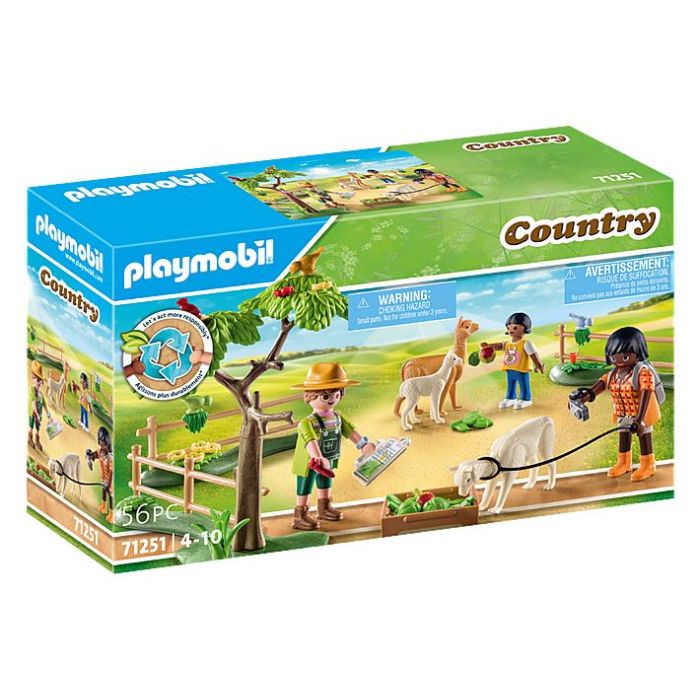 Playmobil Country Paseo Con Alpaca - Set de Excursión con Animales para Niños a Partir de 4 Años