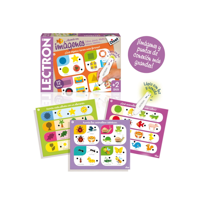 Diset Lápiz Aprendo con Imágenes para Niños de 2 a 5 Años con Luces y Sonidos 1 Diset Lápiz Aprendo con Imágenes para Niños de 2 a 5 Años con Luces y Sonidos 1