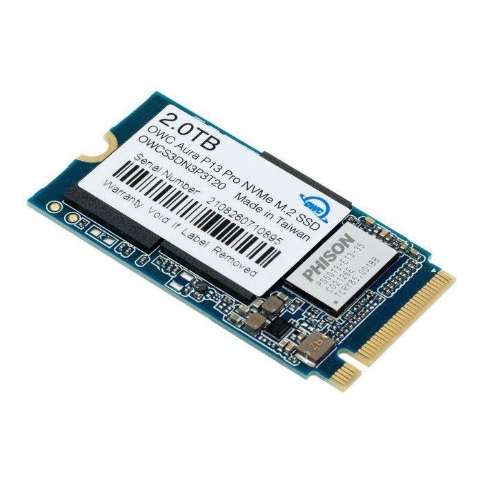 OWC 2.0 TB NVMe M.2 2242 SSD, PCIe 3.1 x4, NVMe 1.3, 3 x 42 x 22 mm OWC 2.0 TB NVMe M.2 2242 SSD, PCIe 3.1 x4, NVMe 1.3, 3 x 42 x 22 mm