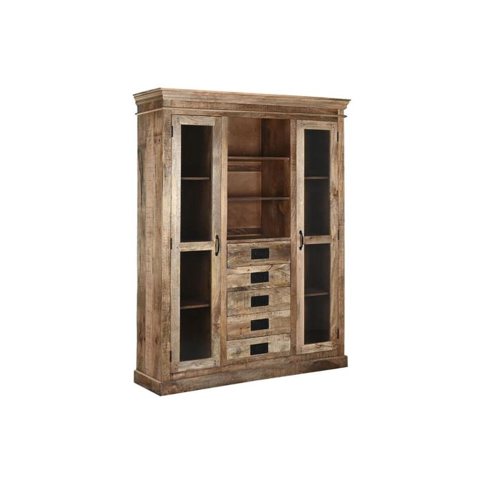 DKD Home Decor Vitrina Shabby Madera de Mango y Cristal 165 cm Ancho x 210 cm Alto x 45 cm Fondo DKD Home Decor Vitrina Shabby Madera de Mango y Cristal 165 cm Ancho x 210 cm Alto x 45 cm Fondo
