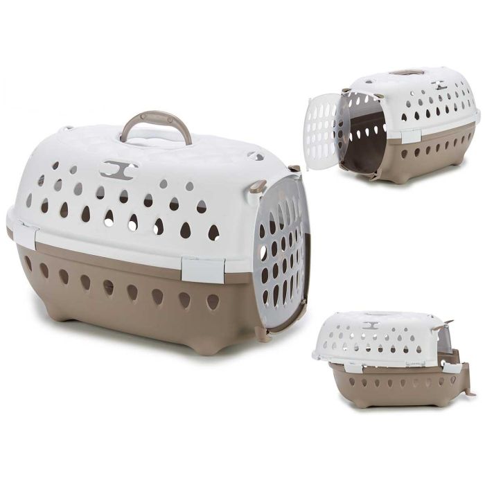 Transportin Plastico Chic Beige Stefanplast 50X34CM (6 Unidades) Transportin Plastico Chic Beige Stefanplast 50X34CM (6 Unidades)