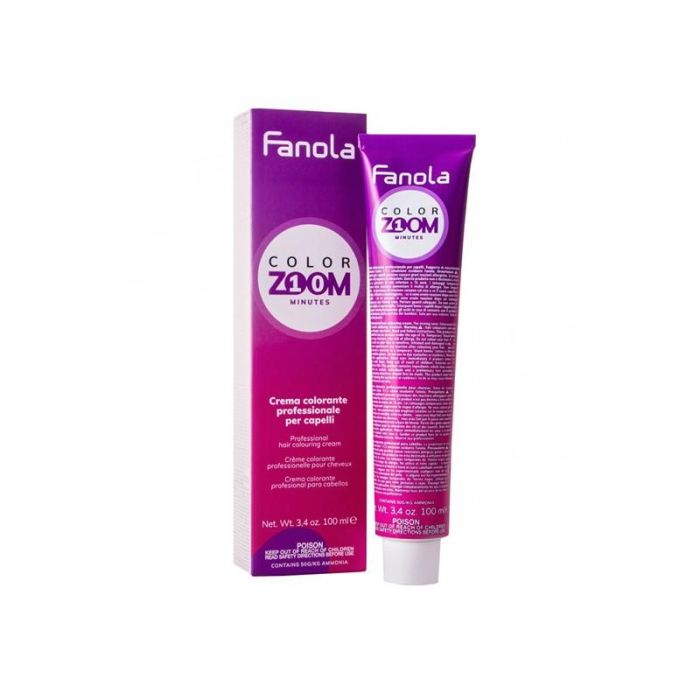 Fanola Tinte Color Zoom 8.01 - Cobertura 100% Canas, 23 Tonos, Sin Amoniaco - 10 Minutos