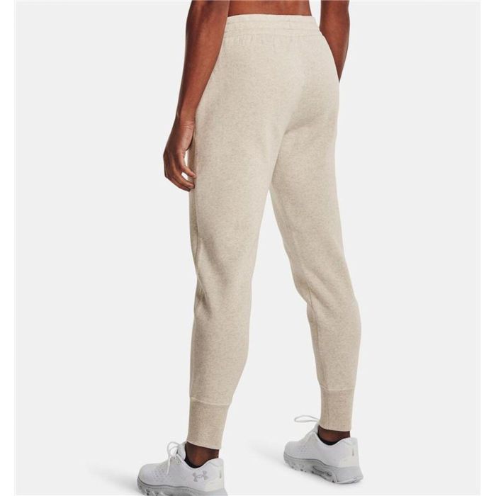 Pantalón Largo Deportivo Under Armour Rival Fleece Joggers Blanco Natural Mujer Pantalón Largo Deportivo Under Armour Rival Fleece Joggers Blanco Natural Mujer