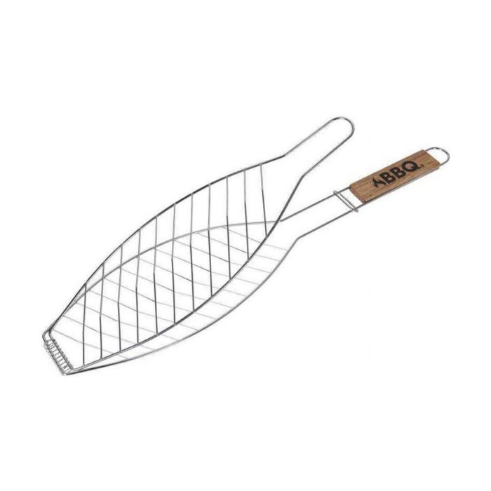 Parrilla de Barbacoa para Pescado Acero Inoxidable (14 x 58 cm) 0 Parrilla de Barbacoa para Pescado Acero Inoxidable (14 x 58 cm) 0