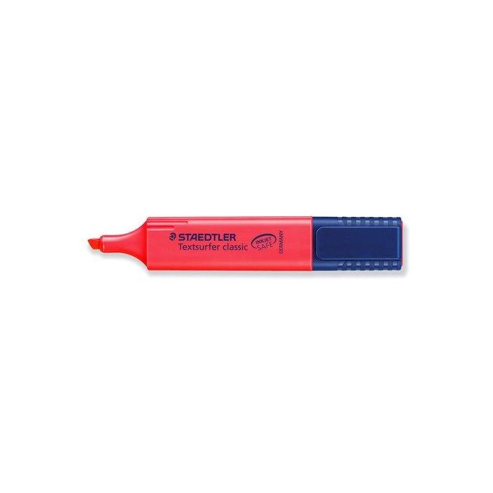 Marcador Fluor Staedtler 364 Textsurfer Classic Rojo 10 unidades