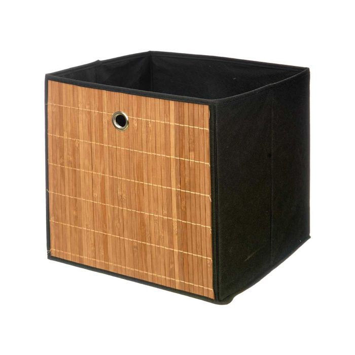 Caja Organizadora Plegable de Bambú Negra Kipit 32x33x2 cm (24 Unidades) 1 Caja Organizadora Plegable de Bambú Negra Kipit 32x33x2 cm (24 Unidades) 1