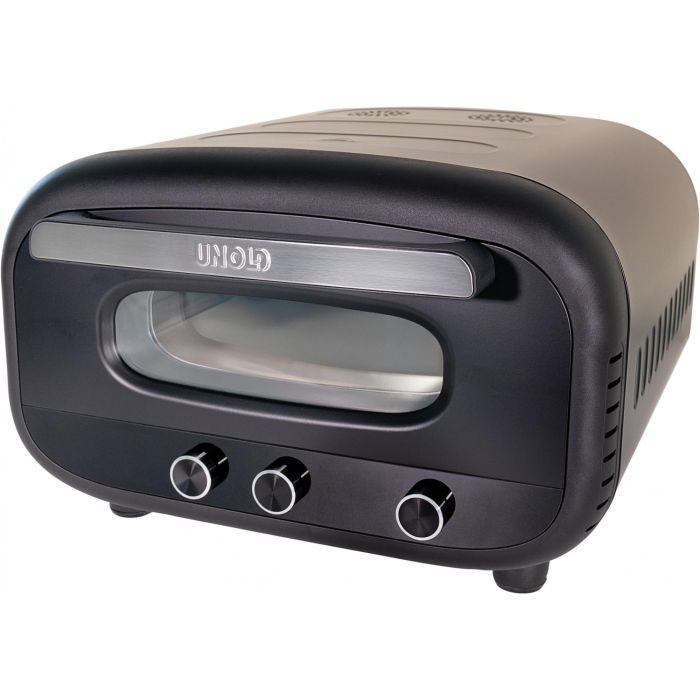 UNOLD 68805 Don Alfredo - Horno de Pizza Eléctrico Digital, 1 Pizza (30 cm, Hasta 450 °C), Piedra de Cocina, Negro y Acero Inoxidable, 1700 W UNOLD 68805 Don Alfredo - Horno de Pizza Eléctrico Digital, 1 Pizza (30 cm, Hasta 450 °C), Piedra de Cocina, Negro y Acero Inoxidable, 1700 W