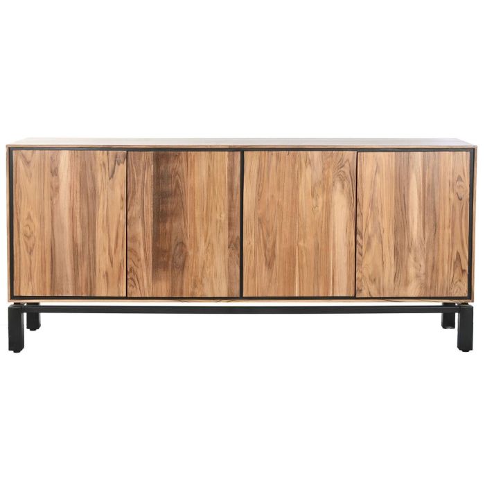 DKD Home Decor Buffet Alpino Teca Santkalp Madera de Teca y Acacia Marrón con 4 Puertas y 2 Estanterías 175x40x80 cm 1 DKD Home Decor Buffet Alpino Teca Santkalp Madera de Teca y Acacia Marrón con 4 Puertas y 2 Estanterías 175x40x80 cm 1