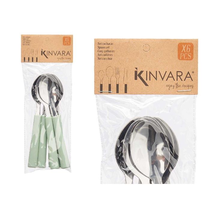 Set 6 Cucharas Postre Surtidos Menta Rosa Palo Kinvara 9X24CM (12 Unidades) 2 Set 6 Cucharas Postre Surtidos Menta Rosa Palo Kinvara 9X24CM (12 Unidades) 2