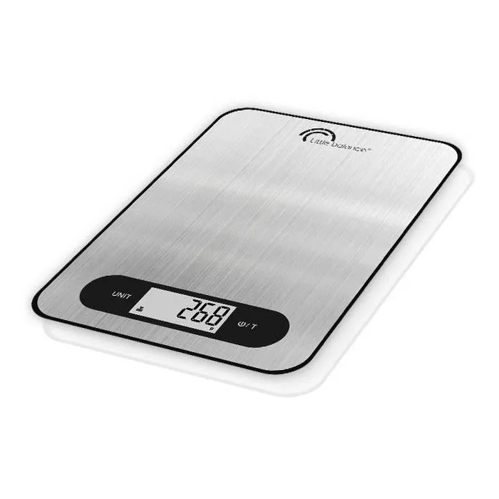 Little Balance Báscula Culinaria Delgada de Acero Inoxidable con Carga USB - Reparable 0 Little Balance Báscula Culinaria Delgada de Acero Inoxidable con Carga USB - Reparable 0