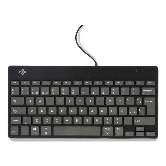 R-Go Tools Ergonomic keyboard R-Go Compact Break, compact keyboard with break software, QWERTY (ES), wired, black R-Go Tools Ergonomic keyboard R-Go Compact Break, compact keyboard with break software, QWERTY (ES), wired, black