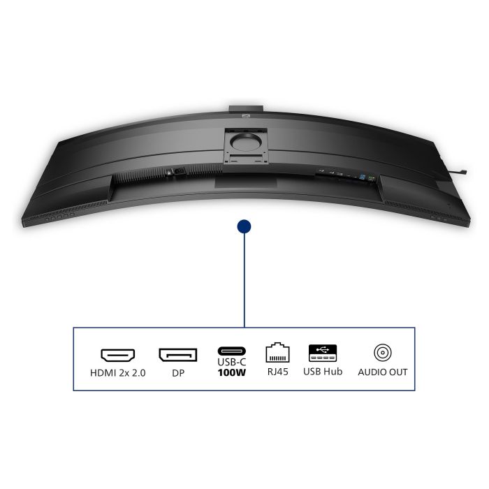 Philips 49B2U6900CH Monitor Curvo 48.8" 5120x1440 Dual QHD USB-C HDMI DP 75Hz VA Negro 8