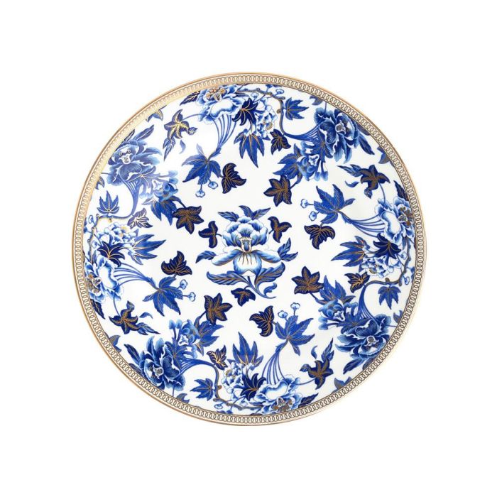 Wedgwood Plato Pastas Hibiscus 20 cm (4 Unidades) con Franjas de Oro de 22 Quilates 0 Wedgwood Plato Pastas Hibiscus 20 cm (4 Unidades) con Franjas de Oro de 22 Quilates 0