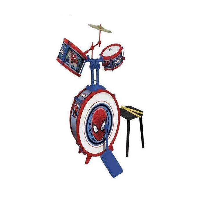 Bateria spiderman 3 elementos c/ banqueta 75x50x54 2