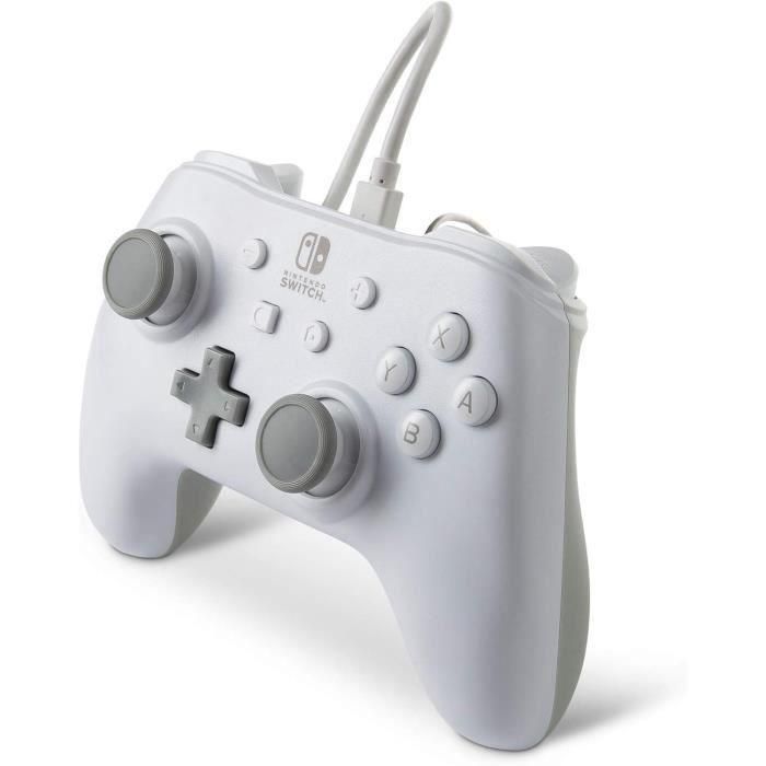 Mando Con Cable Nintendo Switch Blanco POWER A 1517033-01 3