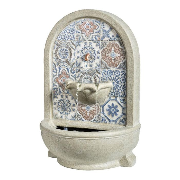 Lumineo Fuente de agua Vintage 36x22x54cm para Exterior, Resina, IP44, Incluye Transformador
