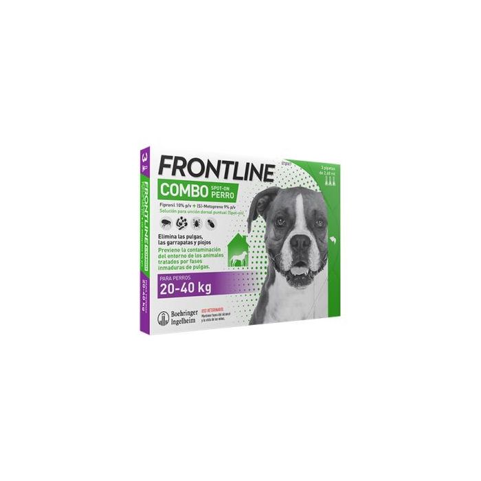 Frontline Combo Perro 20-40 kg Antiparasitario Externo 3 Pipetas