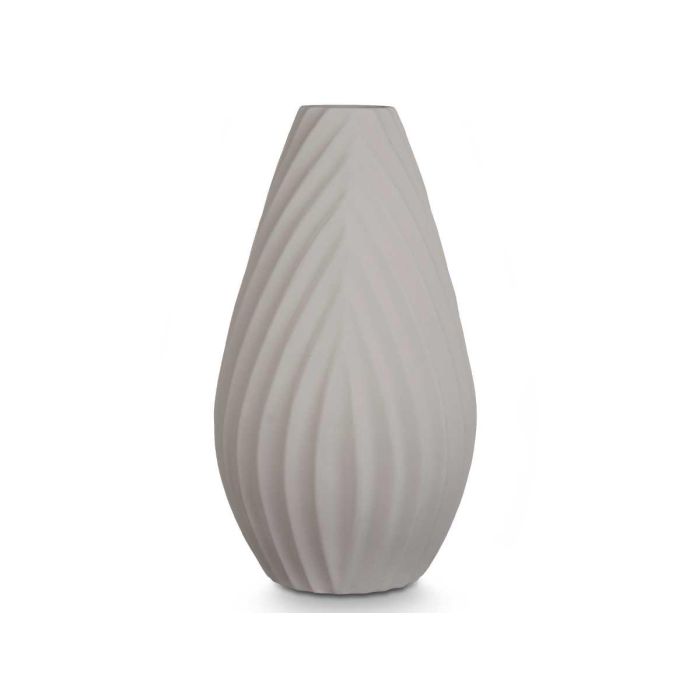 Jarrón Cerámica Raya Diagonal 49 cm Gris - Giftdecor 2 Jarrón Cerámica Raya Diagonal 49 cm Gris - Giftdecor 2