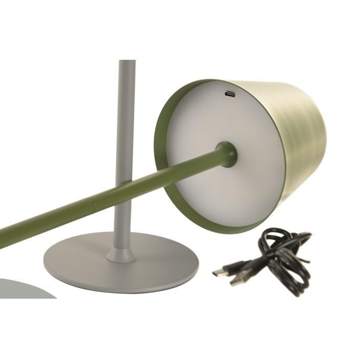 DKD Home Decor Lampara Tactil Urban Gris Azul 11 x 37 x 11 cm (6 Unidades)