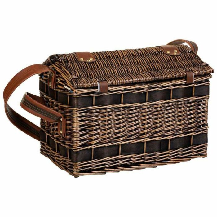 Cesta de Picnic Alexandra House Living Chocolate Mimbre 5