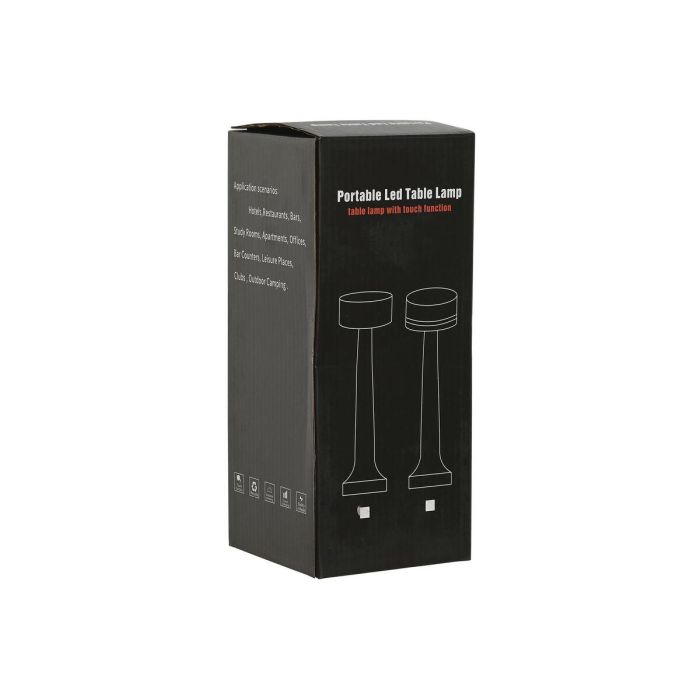 Lampara Sobremesa Moderno DKD Home Decor Blanco Negro 9 x 24 x 9 cm (2 Unidades) 2 Lampara Sobremesa Moderno DKD Home Decor Blanco Negro 9 x 24 x 9 cm (2 Unidades) 2