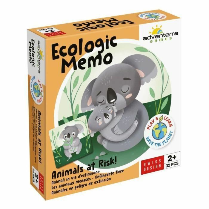 GEOMAG GEO7640179640428 Juego de Memoria Memo Ecológico: Animales en Peligro de Extinción. Educativo para niños y familias. 0 GEOMAG GEO7640179640428 Juego de Memoria Memo Ecológico: Animales en Peligro de Extinción. Educativo para niños y familias. 0