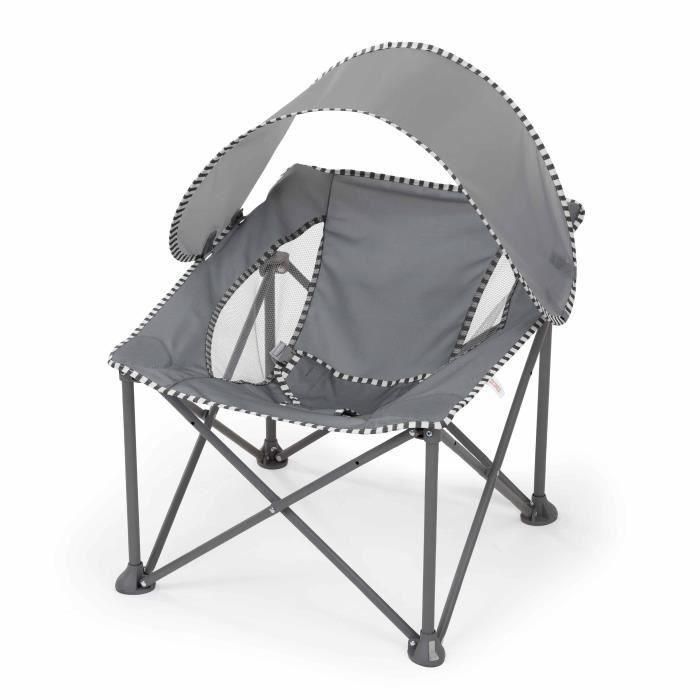 Hamaca plegable para bebé BRIGHT STARS Pop 'N Chill gris, con protección solar FPS +50 y bolsa de transporte incluida 3 Hamaca plegable para bebé BRIGHT STARS Pop 'N Chill gris, con protección solar FPS +50 y bolsa de transporte incluida 3
