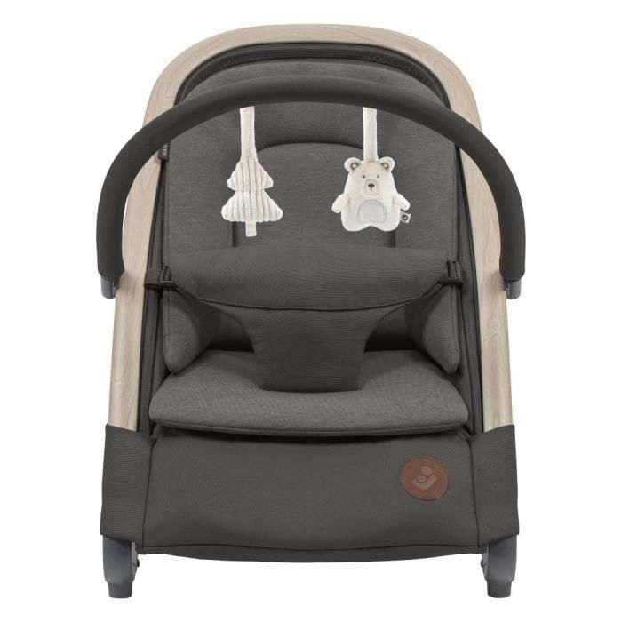 MAXI-COSI Kori Hamaca ligera, con función de columpio, Desde el nacimiento hasta los 2 años (hasta 15kg), Beyond Graphite ECO 4