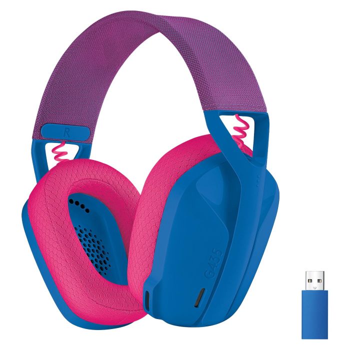 Logitech G435 Auriculares Gaming Inalámbricos Bluetooth y LIGHTSPEED Azul, Ligero, Conexión Dual para PC y Consolas 16