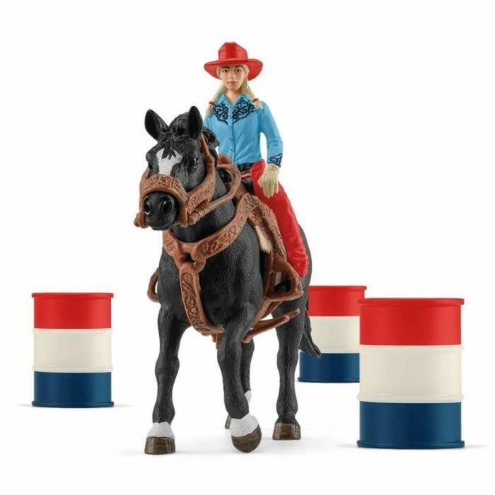 Schleich - Cowgirl y Racing Tonneaux - 42576 - Farm World Range