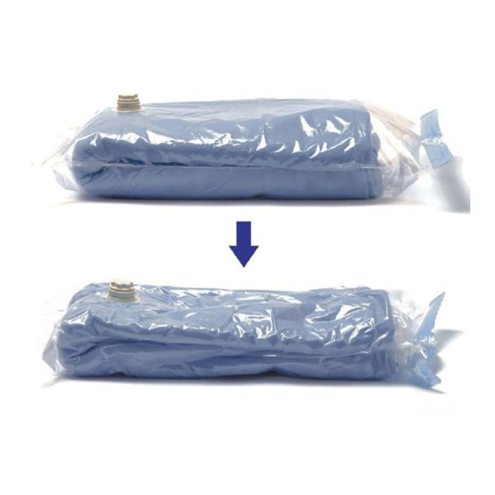 Mondex Funda con válvula de vacío 80x50 cm, Bolsa de vacío transparente para almacenaje