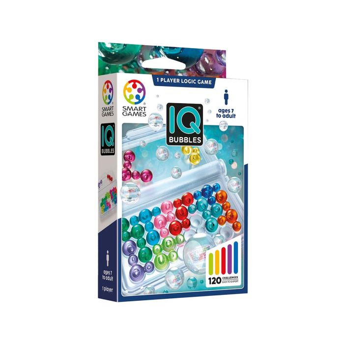 Smart Games Juego De Ingenio IQ Bubbles SG493, Juego de Mesa de Lógica con 120 Desafíos para Niños +7 Años