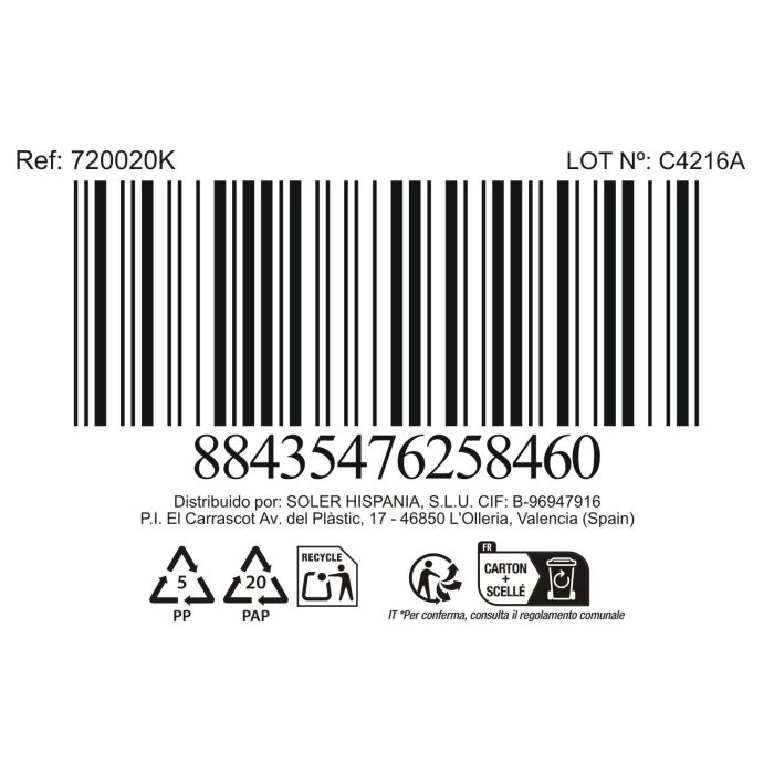 La Mediterranea Fuente Redonda para Servir Estilo Japonés Hana de 20 cm - Surtido de 6 Platos de Mesa (18 Unidades) 8