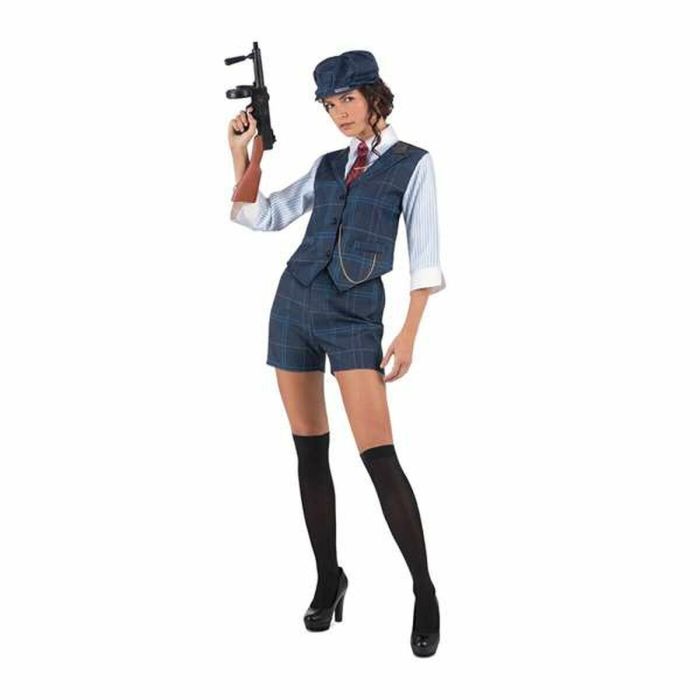 Disfraz gánster irlandesa gorra, camisa con chaleco y cadena, corbata con pasador, pantalón y medias talla m Disfraz gánster irlandesa gorra, camisa con chaleco y cadena, corbata con pasador, pantalón y medias talla m