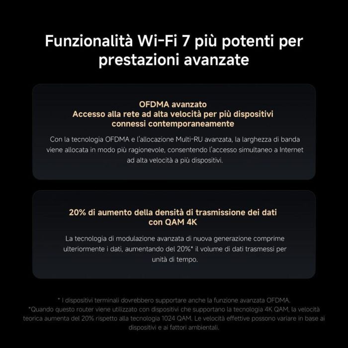 Xiaomi BE3600 Pro Router Wi-Fi 7 Doble Banda 3570 Mbps Puerto 2.5 Gbps Cobertura Total 23