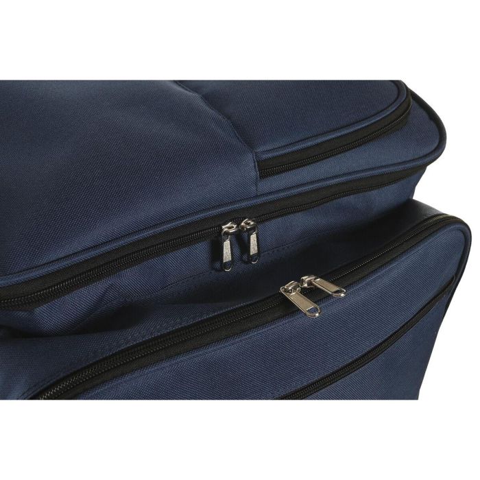 Bolsa DKD Home Decor Azul Marino 23 x 29 x 43 cm Set de 19 3