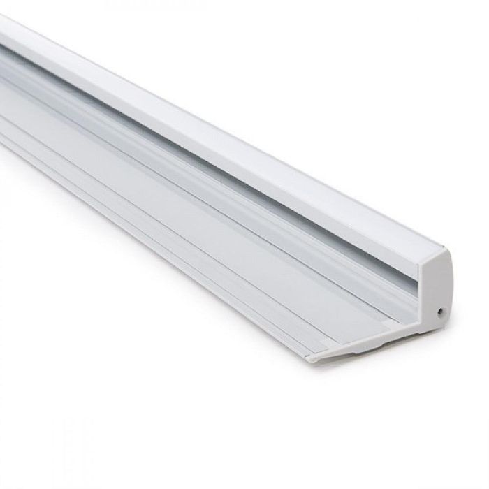 Perfíl Iluminación Escaleras - Gomas Antideslizantes - Difusor Opal x 1M 3