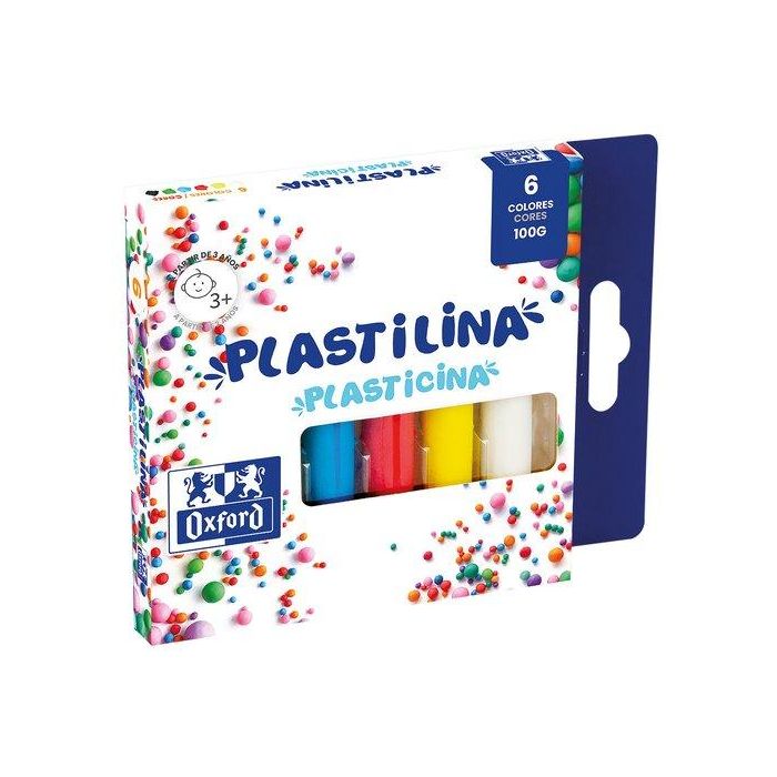 Plastilina Oxford Barra 15 Gr. Estuche De 6