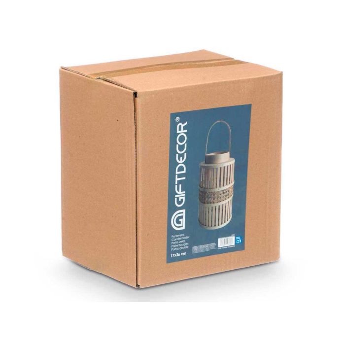 Farol Bambu Natural Vela Med Giftdecor 16X39CM (6 Unidades) 2 Farol Bambu Natural Vela Med Giftdecor 16X39CM (6 Unidades) 2