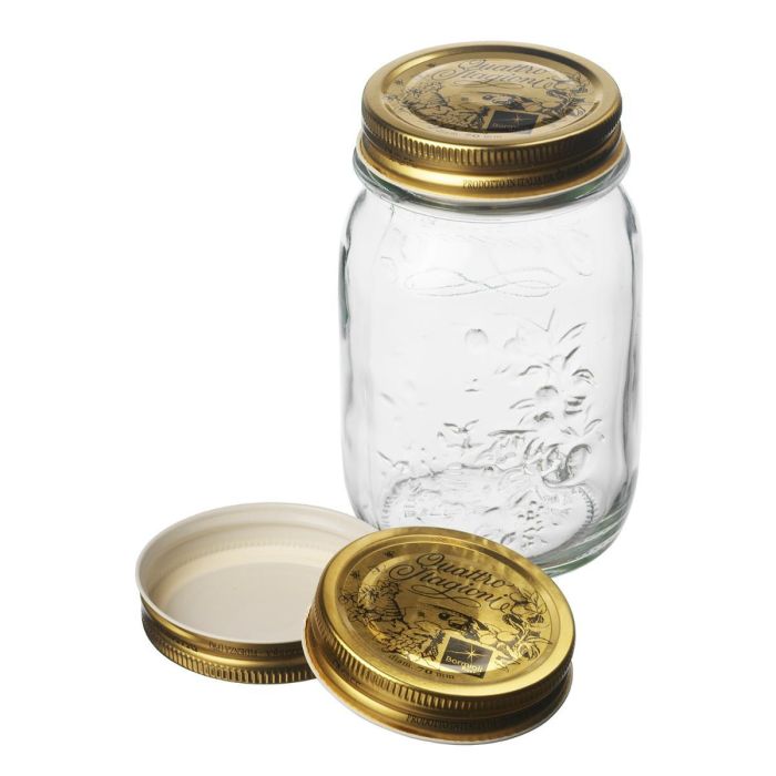 Bormioli Rocco Tarro Conserva Vidrio Quattro Stagioni 50 cL Fabricado en Italia 1
