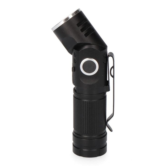 Edm Linterna Mini LED 8W 450lm, Cuerpo Aluminio, Cabezal Direccionable 90°, USB-C Recargable, Base Magnética, IP44 3 Edm Linterna Mini LED 8W 450lm, Cuerpo Aluminio, Cabezal Direccionable 90°, USB-C Recargable, Base Magnética, IP44 3