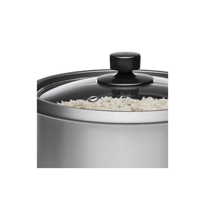 Princess 01.271950.01.001 Arrocera Eléctrica 1.8L (10 raciones) 700W Acero Inoxidable Antiadherente con Función Mantener Calor 1