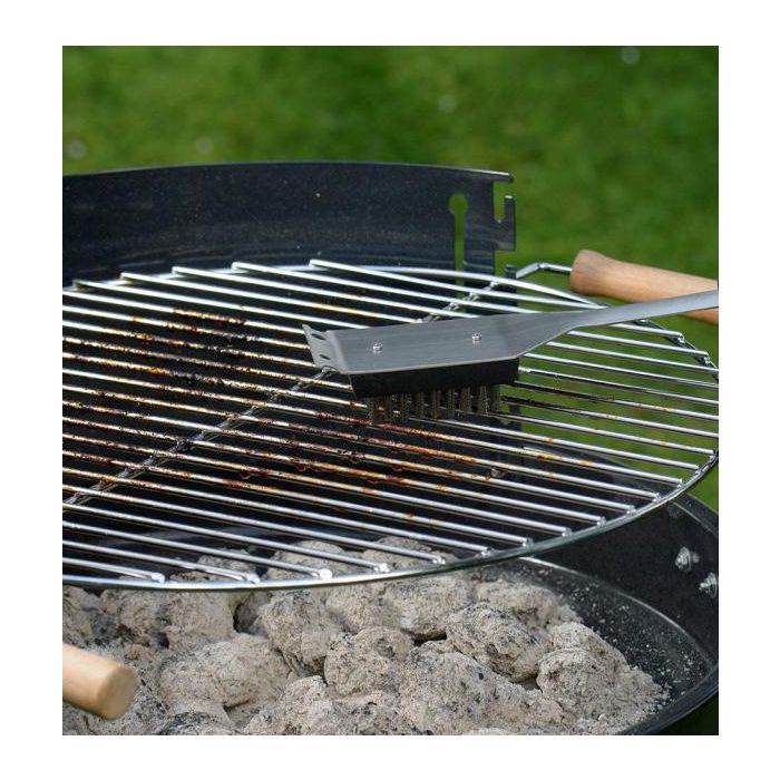 Cepillo para limpiar barbacoa de acero Algon BBQ (12 Unidades) 1 Cepillo para limpiar barbacoa de acero Algon BBQ (12 Unidades) 1