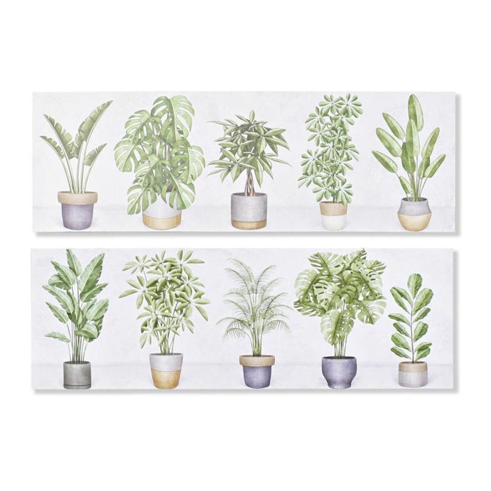 Cuadro Urban DKD Home Decor Verde Blanco 1.5 x 30 x 90 cm (2 Unidades) Cuadro Urban DKD Home Decor Verde Blanco 1.5 x 30 x 90 cm (2 Unidades)