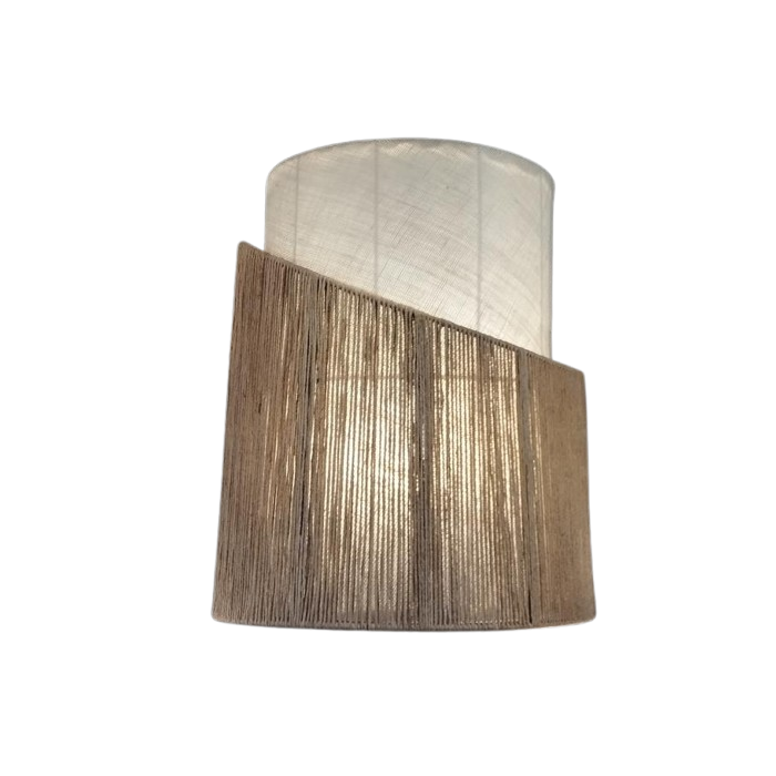 DKD Home Decor Lámpara Aplique Urban Yute y Metal Marrón Crudo de Pared 17x40x34 cm E27 1 bombilla DKD Home Decor Lámpara Aplique Urban Yute y Metal Marrón Crudo de Pared 17x40x34 cm E27 1 bombilla
