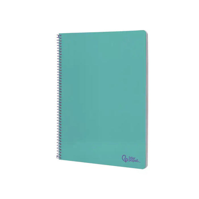 Liderpapel Cuaderno Espiral Smart A4 Tapa Blanda 80 Hojas 75gr Cuadro 4mm con Margen Color Turquesa 3
