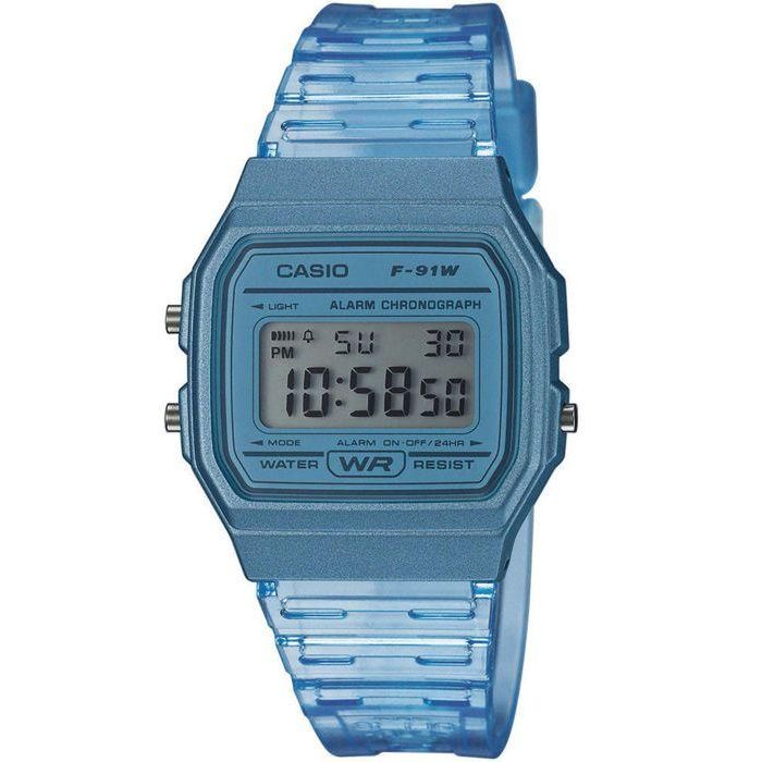 Reloj CASIO Collection F-91WS-2EF cronógrafo, alarma, calendario automático